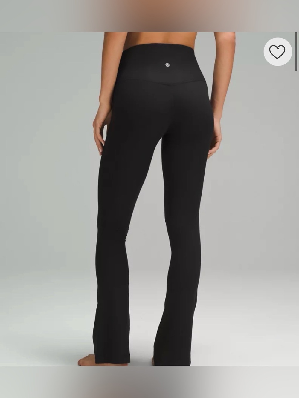 Lululemon Women’s Align High-Rise Ribbed Mini-Flare Pant Regular Black NWOT - Picture 3 of 12